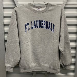 Vintage Fort Lauderdale FL Florida Sweatshirt Surf Beach Freedom United States